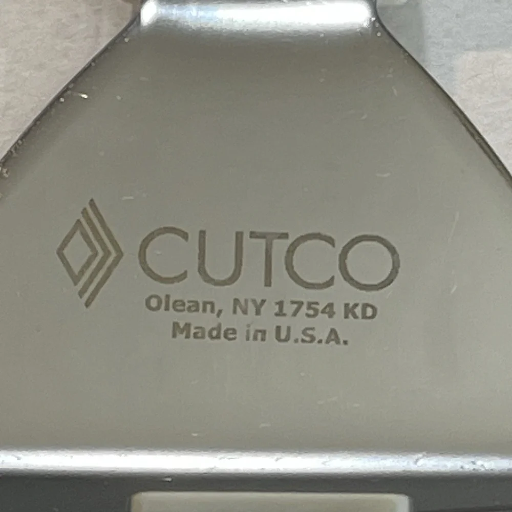 Cutco 1754 Slice N Serve Spatula Knife Cake Pie Server Pearl White Handle USA